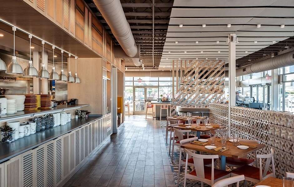 Photo of the Smile chairs at Nuevo Modern Mexican