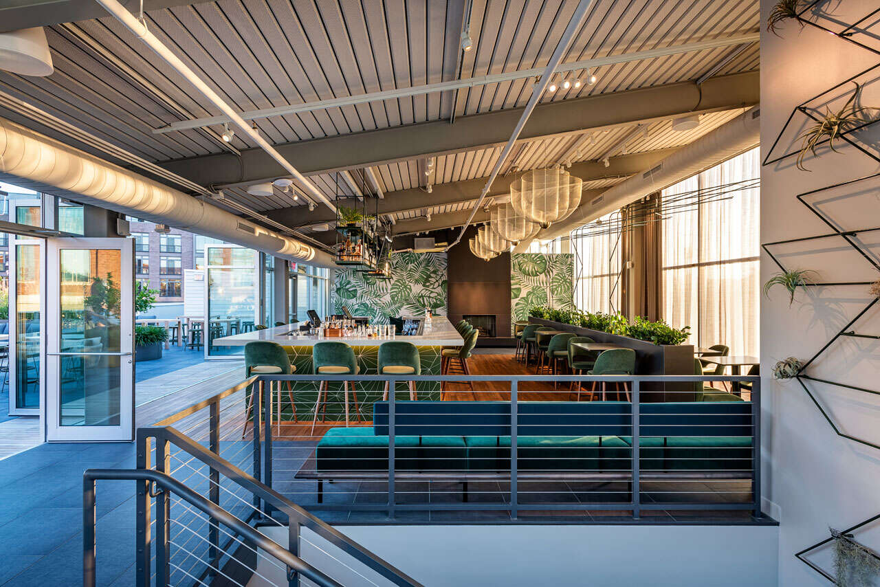 Interior photo of Garden City at the Van Aken District