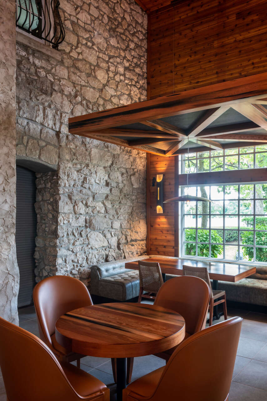 High-top tables at Gideon Owen Wine Company