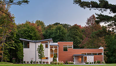 The exterior of the Orange Residence.